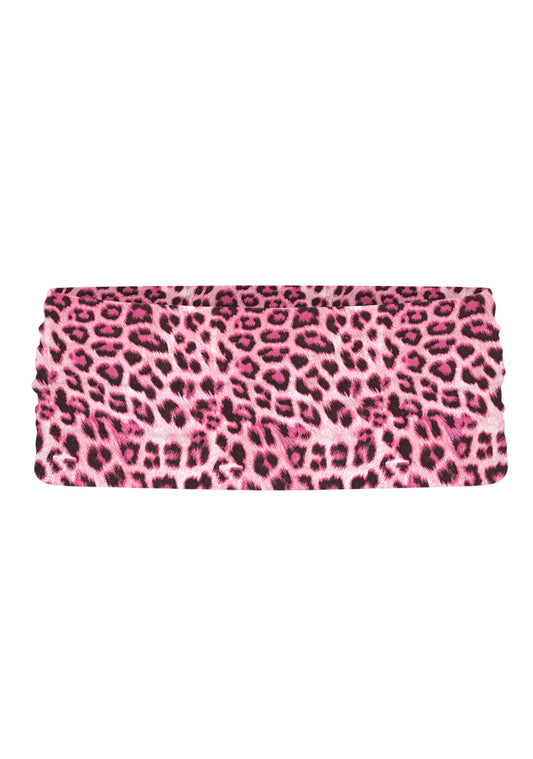 Pink Leopard Y2K Print Foldover Waistband Cherrykitten