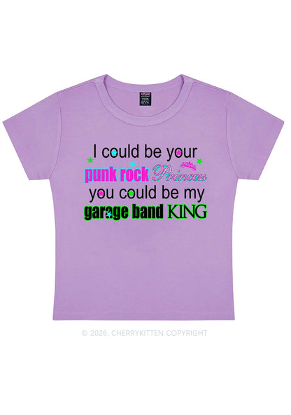 Punk Rock Princess Y2K Baby Tee Cherrykitten