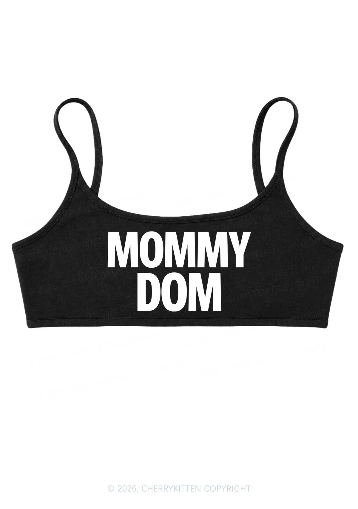 Mommy Dom Y2K Super Crop Cami Cherrykitten