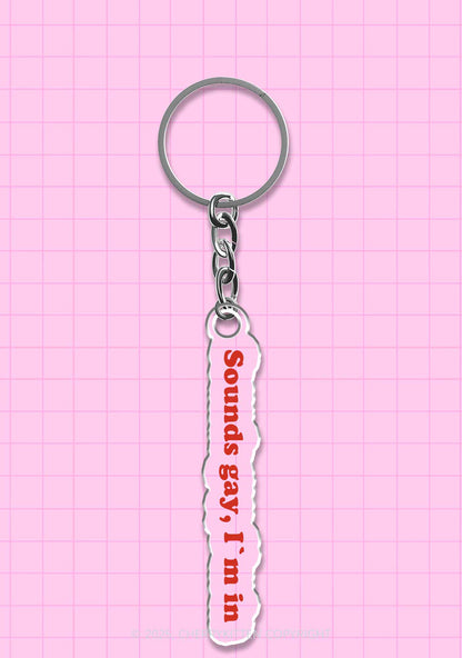 Sounds Gay Pride 1Pc Y2K Keychain Cherrykitten