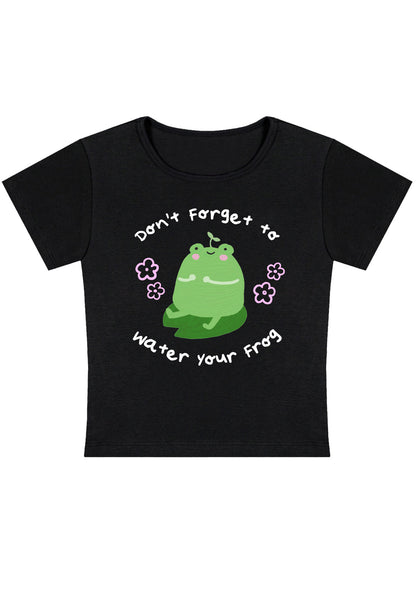 Curvy Don't Forget To Water Your Frog Baby Tee