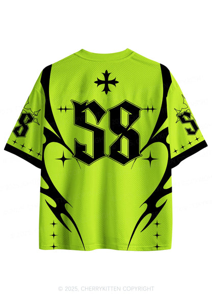 Custom Lime Green Cxxt Y2K Sport Jersey Shirts Cherrykitten