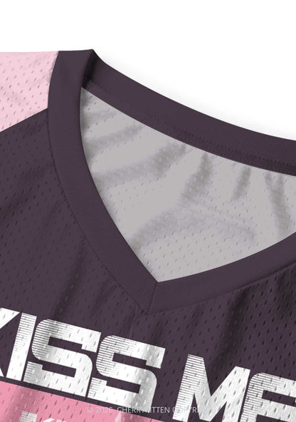 Kiss Me Im Lesbian Pride Y2K Sport Jersey Tank Cherrykitten