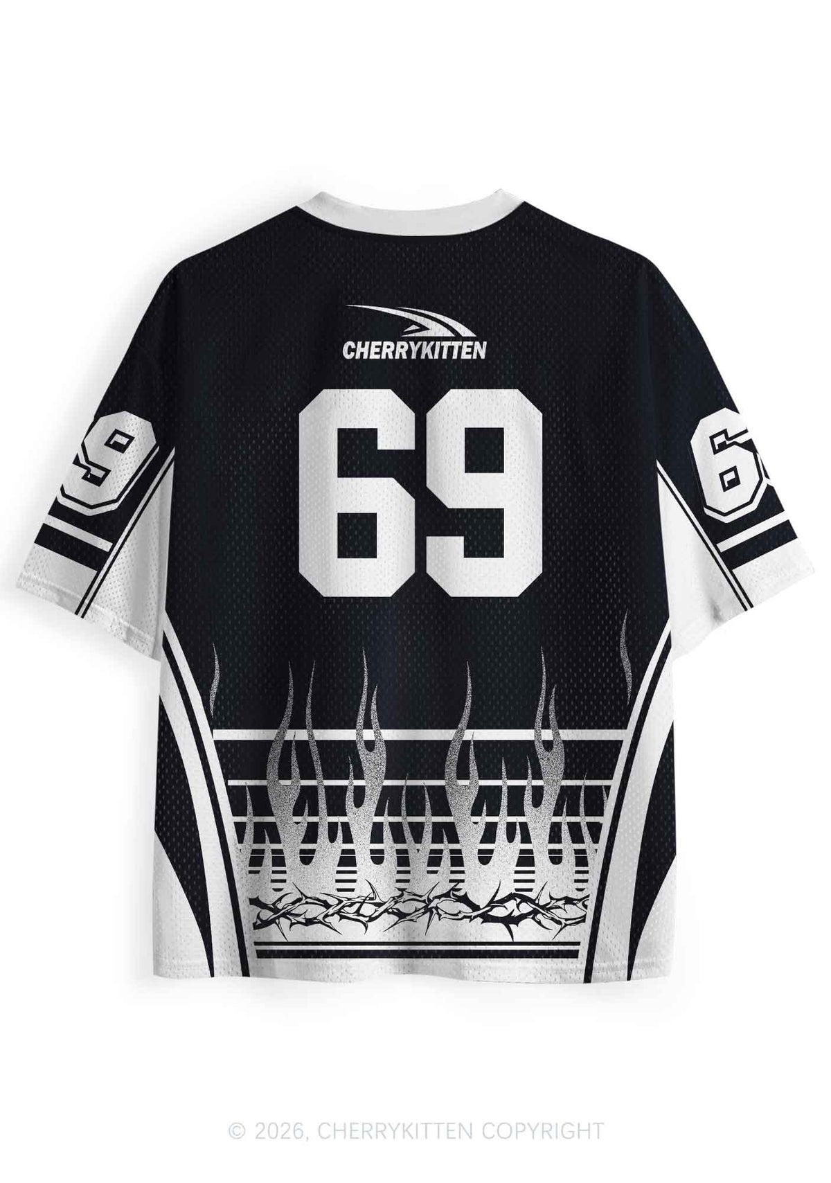 Black I Have Been Funny Y2K Sport Jersey Shirts Cherrykitten