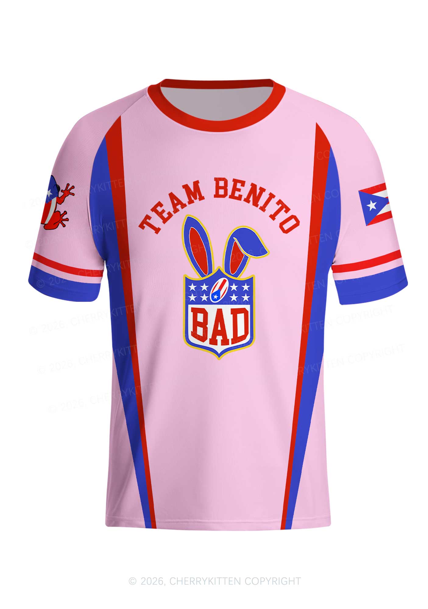 Pink Football Bunny Y2K Football Jersey Shirts Cherrykitten