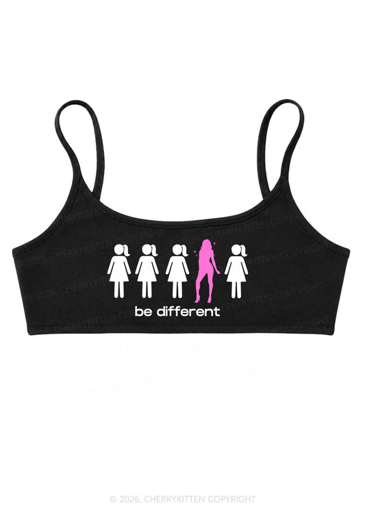 Be Different Girl Y2K Super Crop Cami Cherrykitten