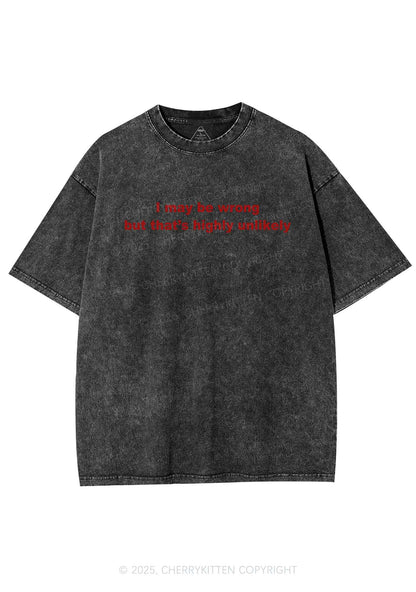 Highly Unlikely Y2K Washed Tee Cherrykitten