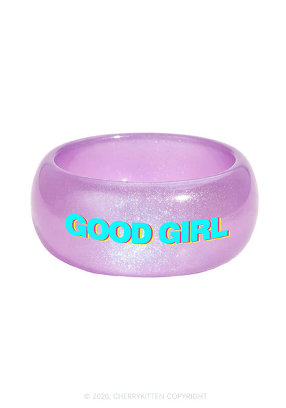 Good Girl Y2K Cuff Bangle Cherrykitten