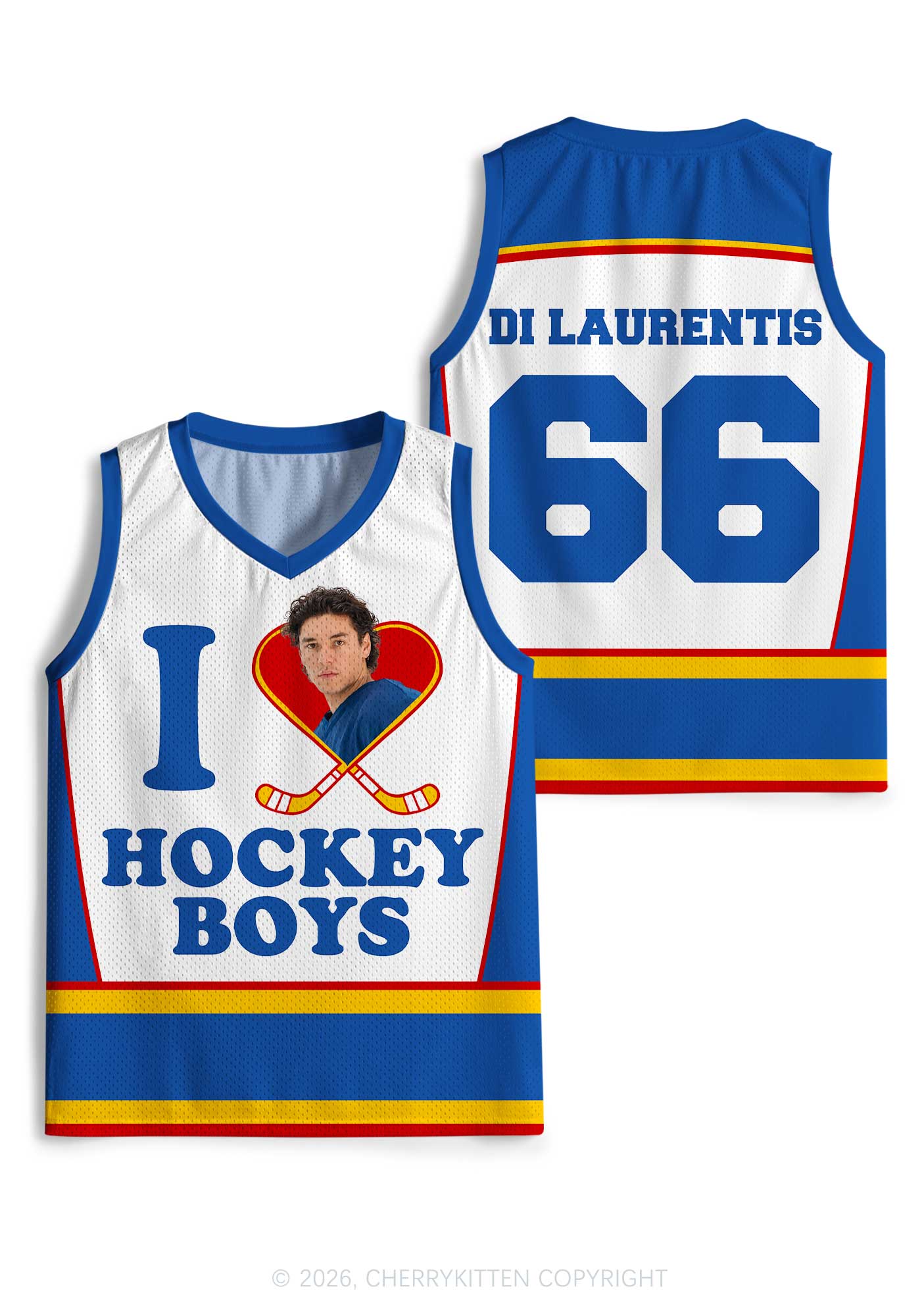 I Love Hockey Boy DL Y2K Sport Jersey Tank Cherrykitten