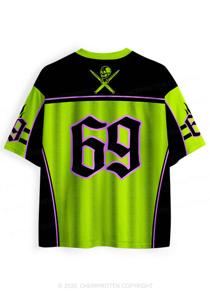 Green Better Faggot Than Fascist Pride Y2K Sport Jersey Shirts Cherrykitten