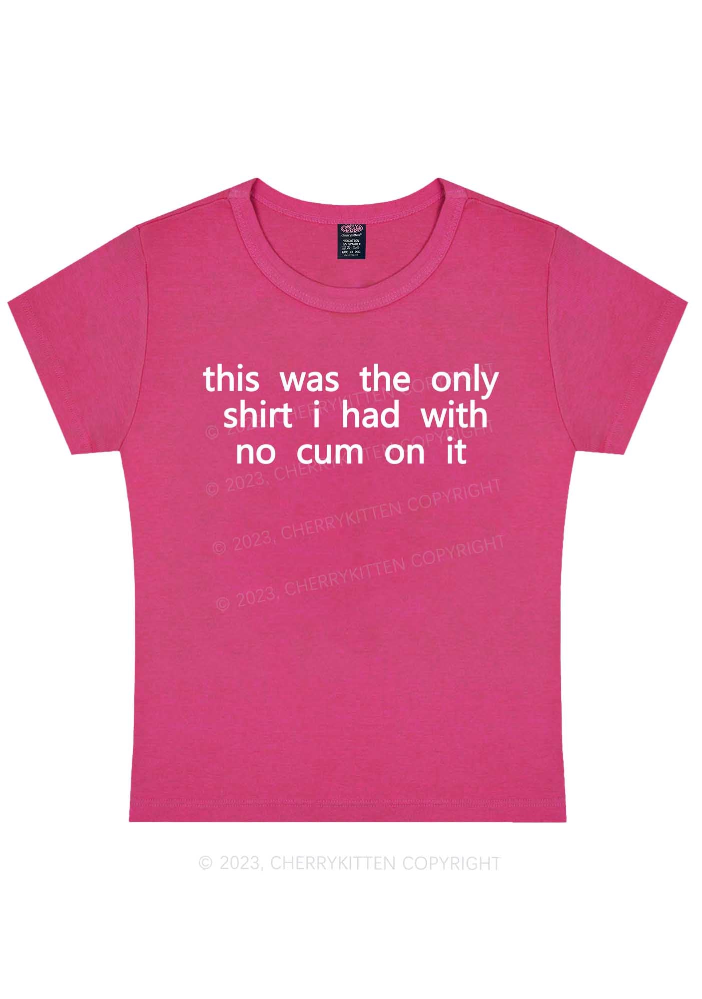 The Only Shirt I Had Y2K Baby Tee Cherrykitten