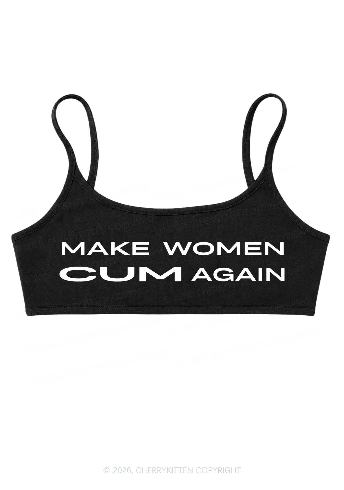 Make Women Cxm Again Y2K Super Crop Cami Cherrykitten