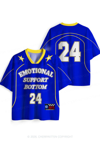 Emotional Support Bottom Pride Y2K Sport Jersey Shirts Cherrykitten