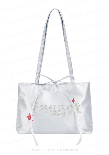 Rhinestone Faggot Pride Y2K Satin Bags Cherrykitten