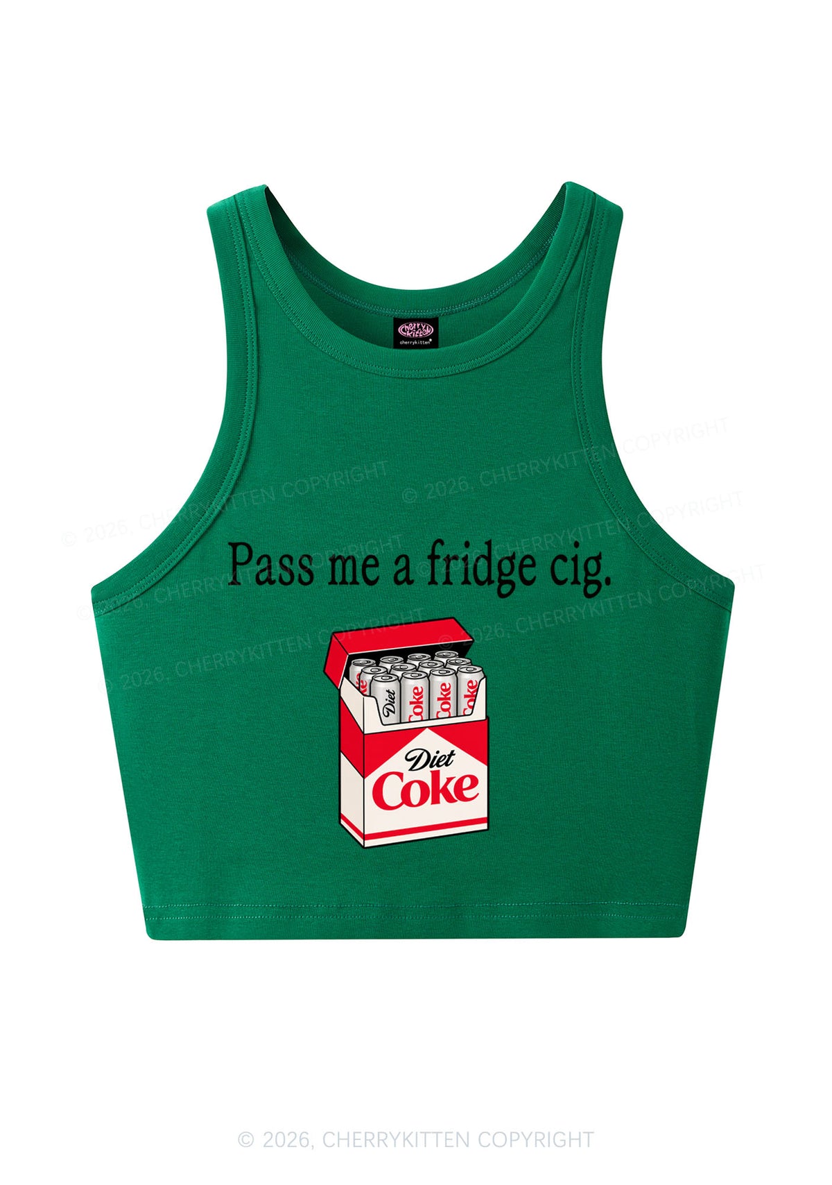 Pass Me Fridge Cig Y2K Crop Tank Top Cherrykitten