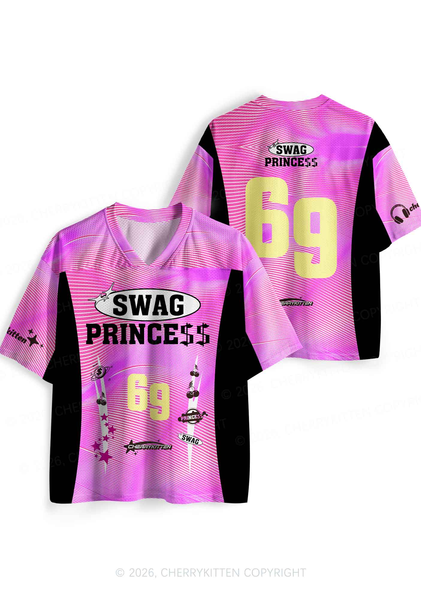 Swag Princess Y2K Sport Jersey Shirts Cherrykitten