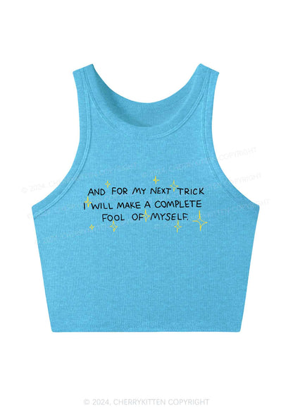 Complete Fool Of Myself Y2K Crop Tank Top Cherrykitten