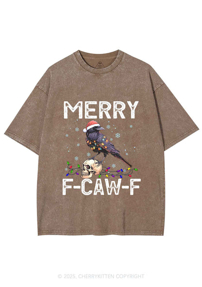 Christmas Merry Fcawf Y2K Shirts Washed Tee Cherrykitten