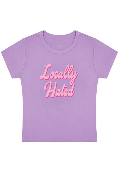 Locally Hated Y2K Baby Tee