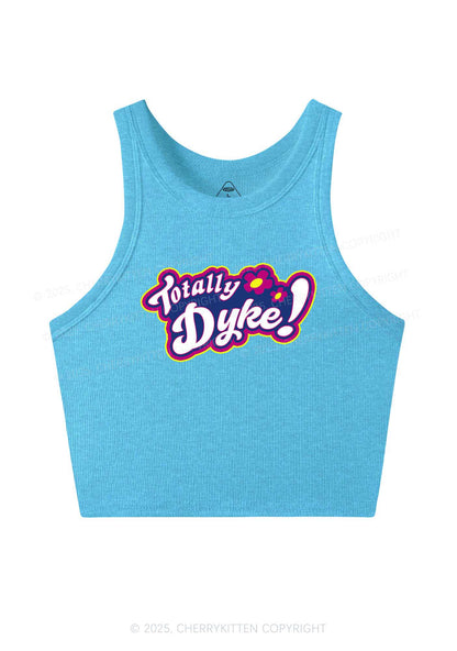 Totally Dyke Pride Y2K Crop Tank Top Cherrykitten