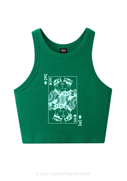 Gay King Pride Y2K Crop Tank Top Cherrykitten