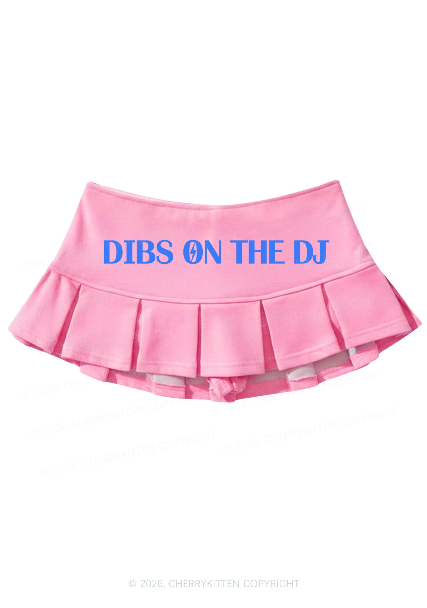 Dibs On The DJ Y2K Mini Pleated Skirts Cherrykitten