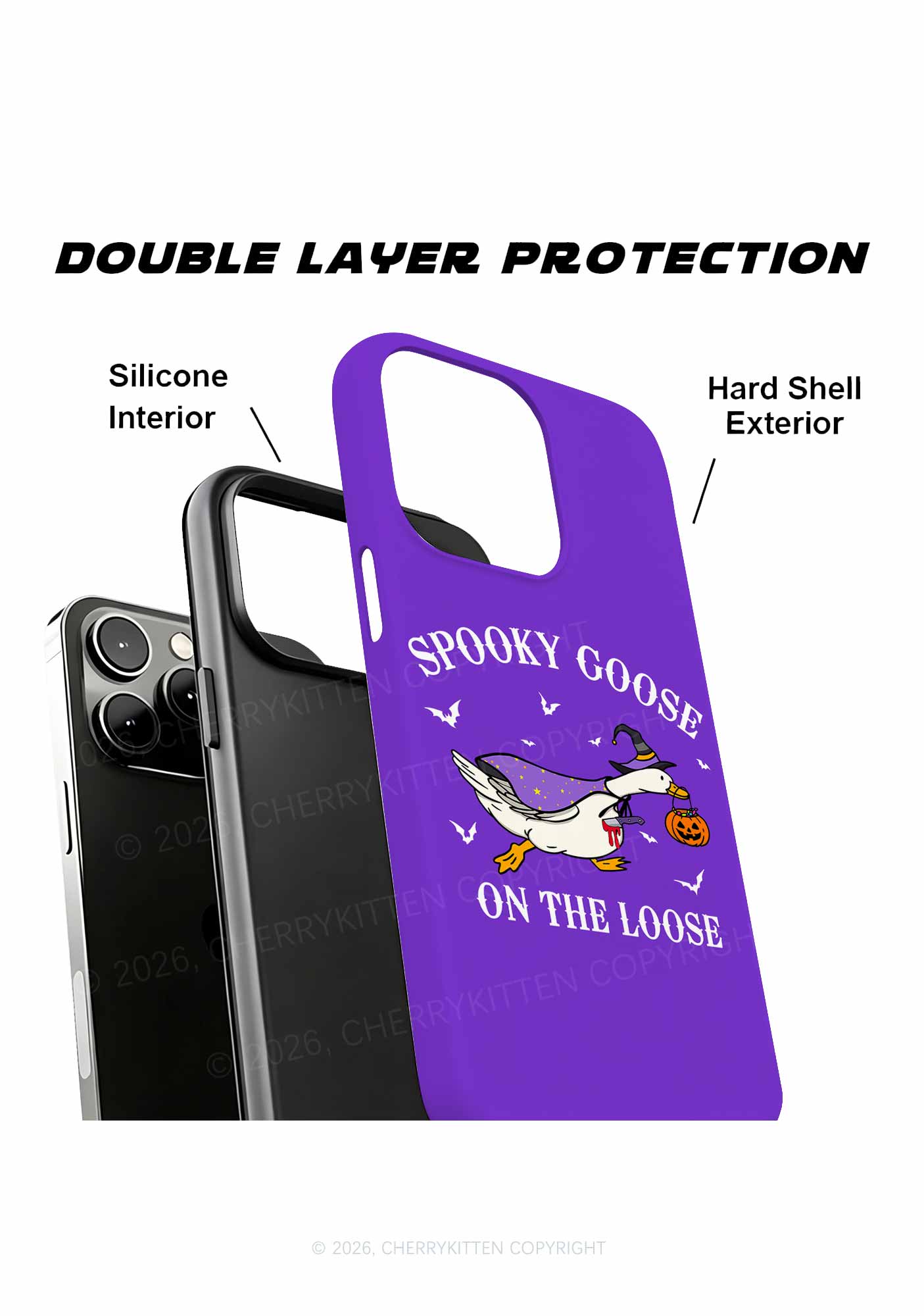 Halloween Spooky Goose On Loose Y2K Phone Case Cherrykitten