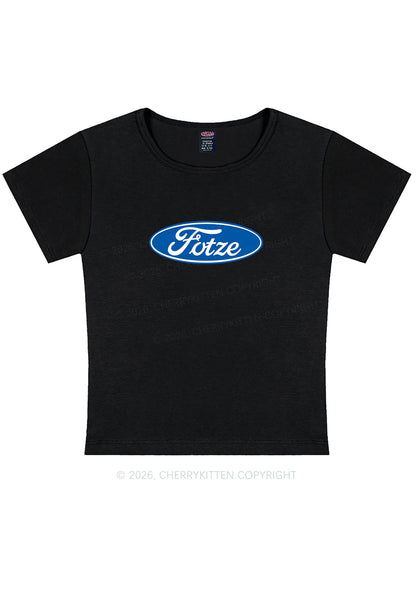 Fotze Y2K Baby Tee Cherrykitten