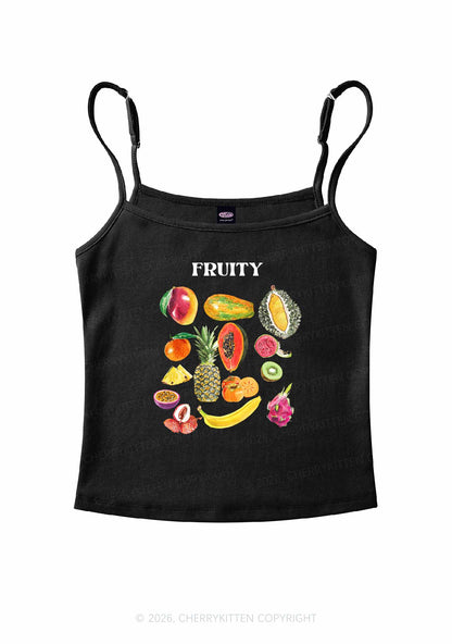 Fruity Pride Y2K Spaghetti Strap Cami Cherrykitten