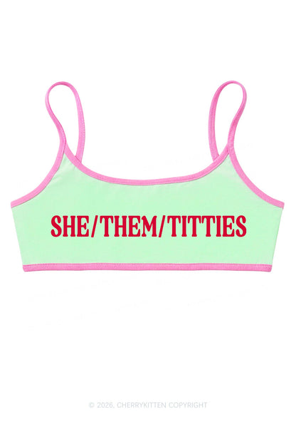 She Them Txtties Y2K Super Crop Cami Cherrykitten