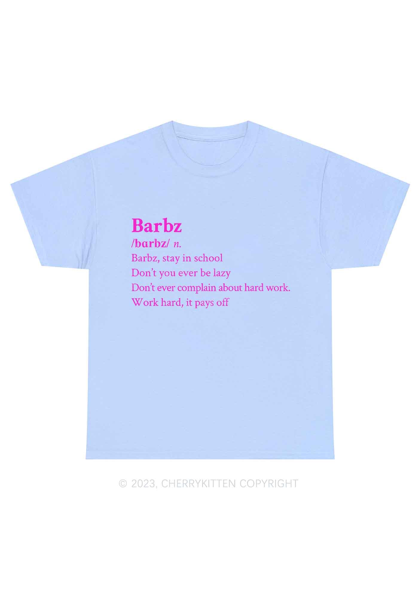 Barbz Meaning Y2K Chunky Shirt Cherrykitten