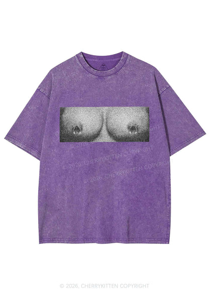 Nxpple Rings Y2K Shirts Washed Tee Cherrykitten