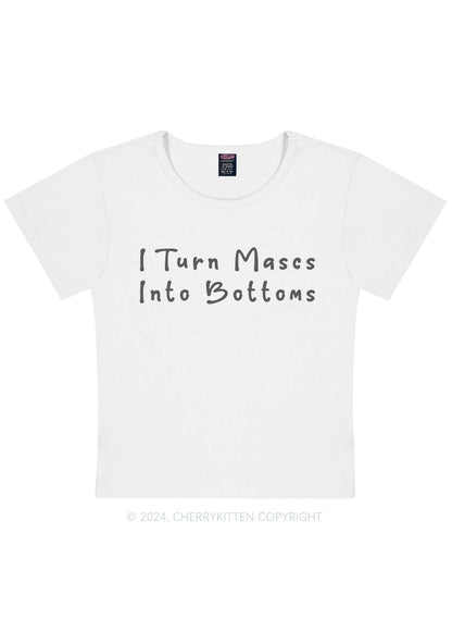 Curvy Turn Mascs Into Bottoms Y2K Baby Tee Cherrykitten
