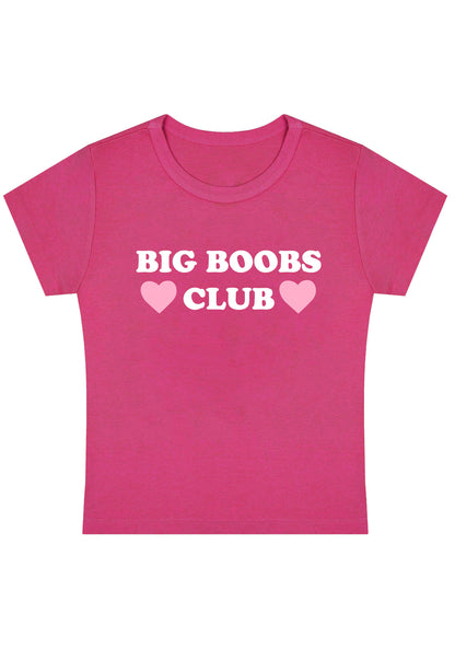 Big Bxxbs Club Y2K Baby Tee