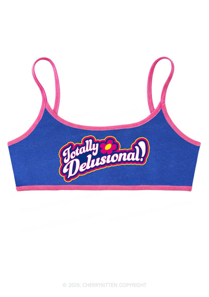Totally Delusional Y2K Super Crop Cami Cherrykitten