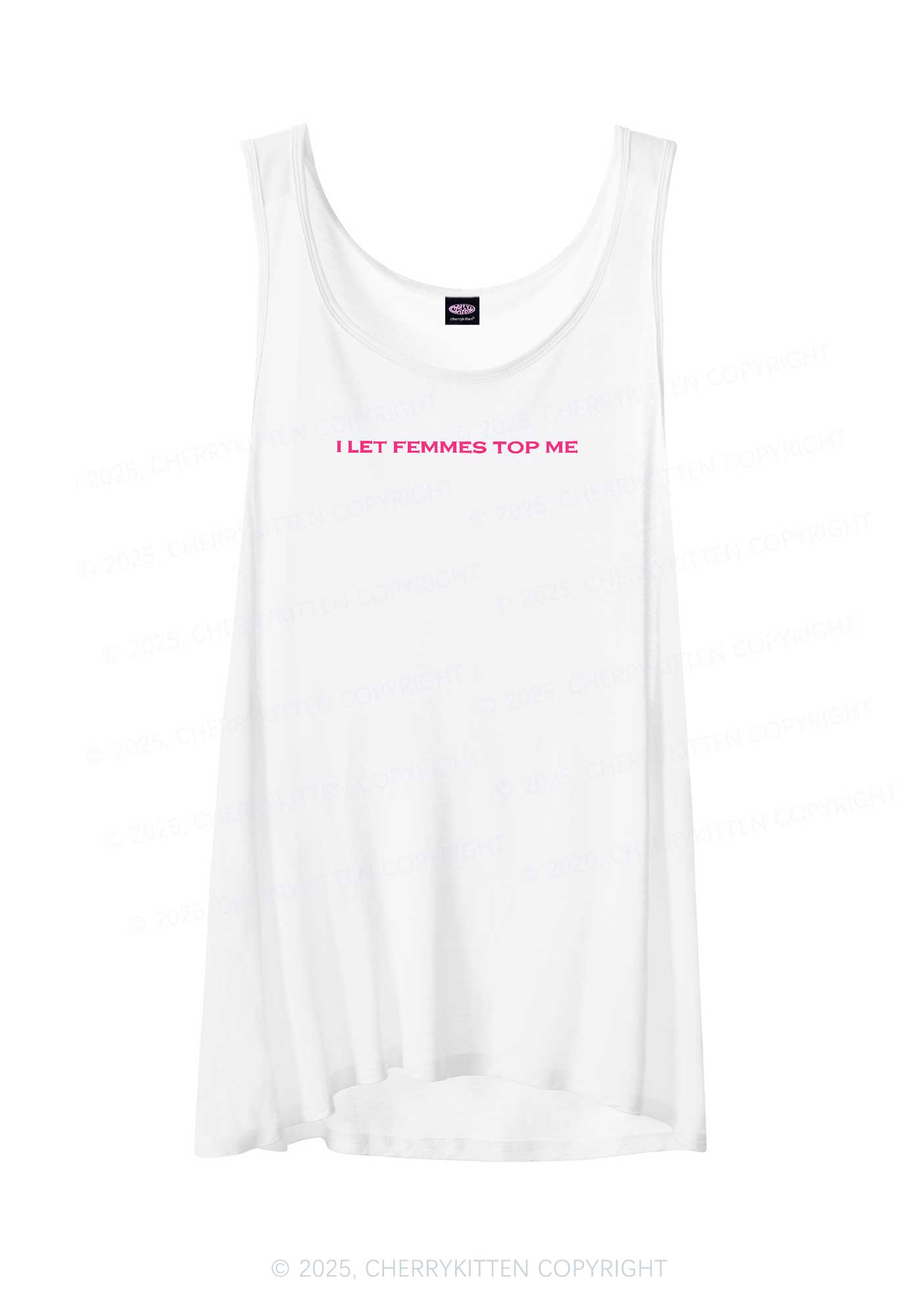 I Let Femmes Top Me Pride Y2K Sheer Boyfriend Tank Cherrykitten