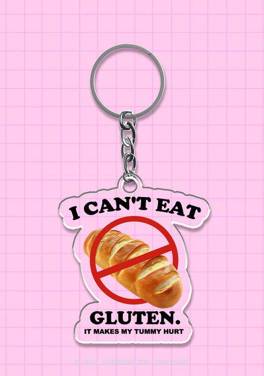 I Cant Eat Gluten 1Pc Y2K Keychain Cherrykitten
