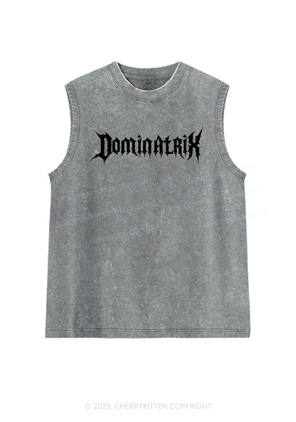 Dominatrix Y2K Washed Muscle Tank Cherrykitten