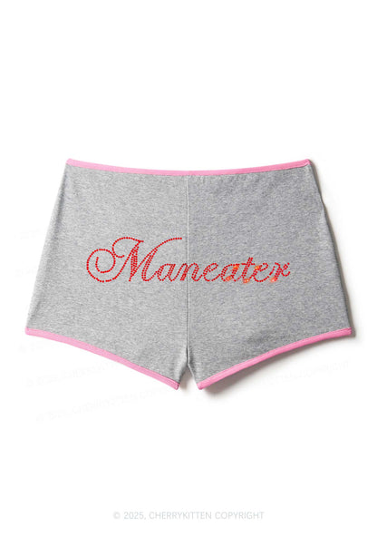 Rhinestone Maneater Y2K Booty Shorts Cherrykitten
