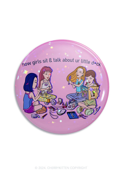Girls Sit&Talk 1Pc Y2K Pin Badge Cherrykitten
