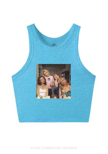 Girl Puzzled Y2K Crop Tank Top Cherrykitten