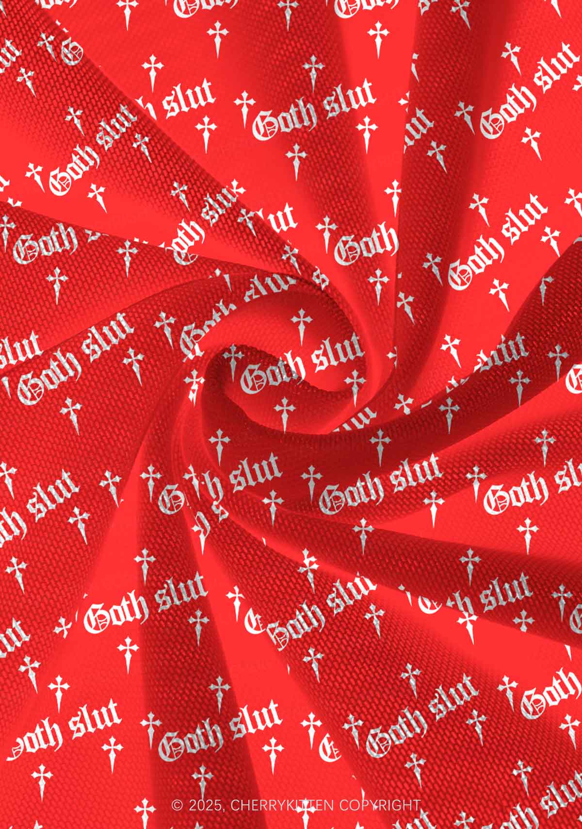 Halloween Goth Slxt Y2K Print Mini Layered Skirt Cherrykitten