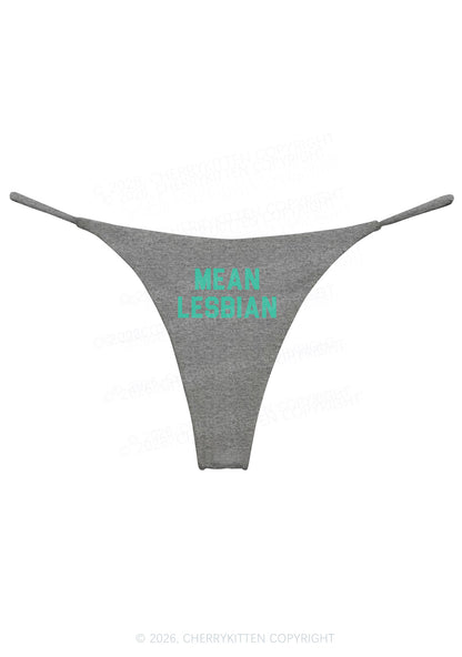 Mean Lesbian Pride Y2K Bikini String Thong Cherrykitten