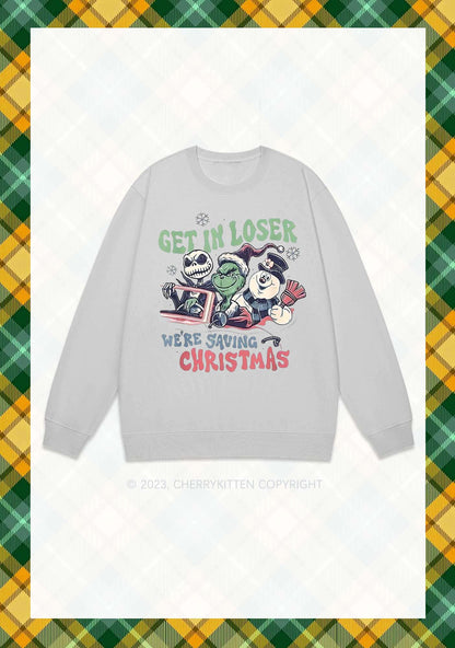 We're Saving Christmas Y2K Sweatshirt Cherrykitten