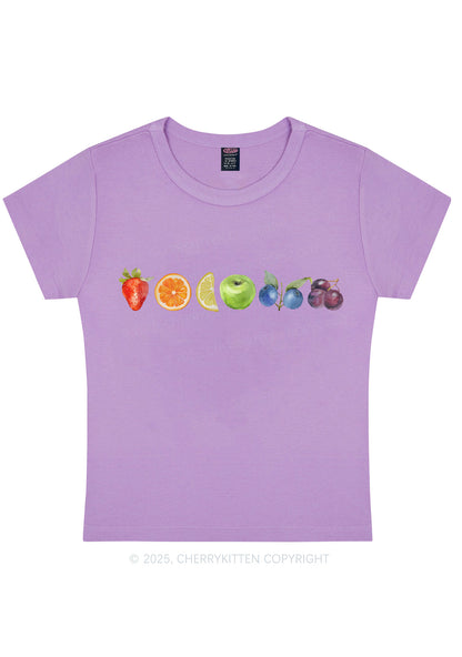 Six Fruity Y2K Baby Tee Cherrykitten