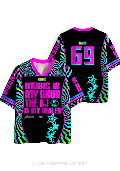 Music Is My Drxg Y2K Sport Jersey Shirts Cherrykitten
