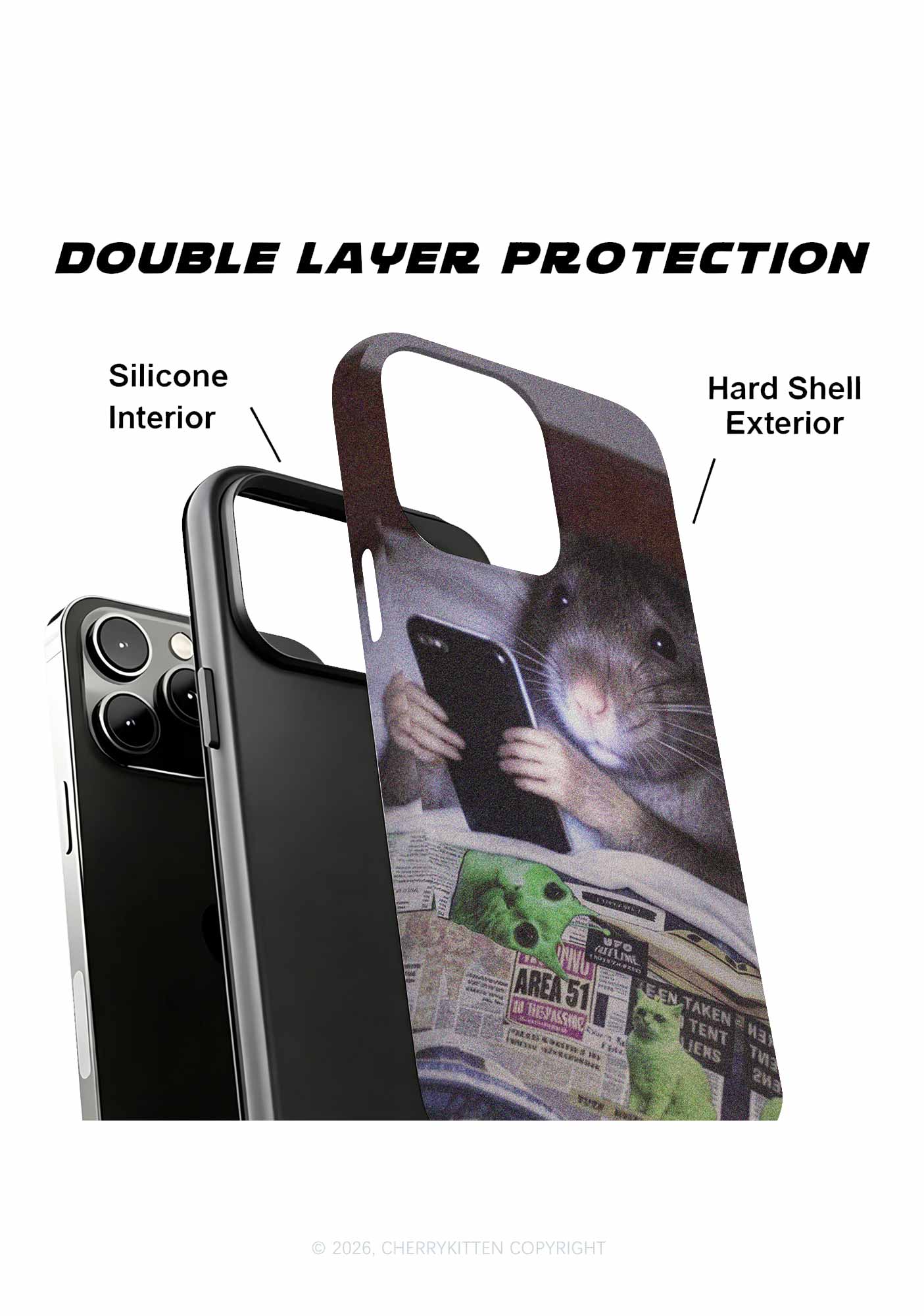 Bed Rat Smartphone Y2K Phone Case Cherrykitten