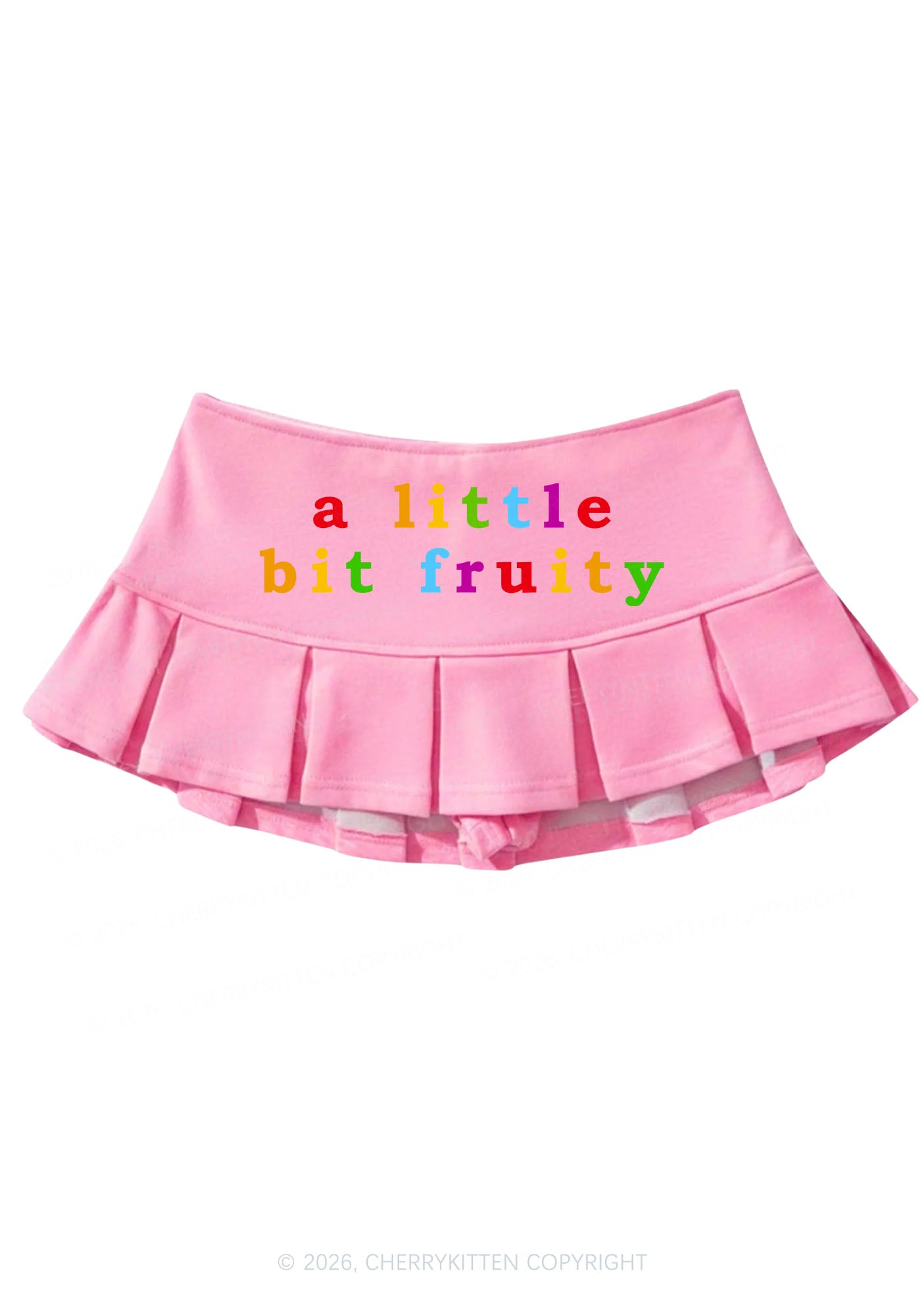 A Little Bit Fruity Pride Y2K Mini Pleated Skirts Cherrykitten