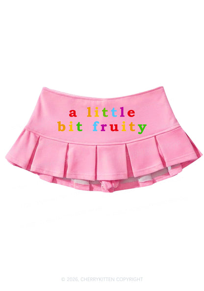 A Little Bit Fruity Pride Y2K Mini Pleated Skirts Cherrykitten