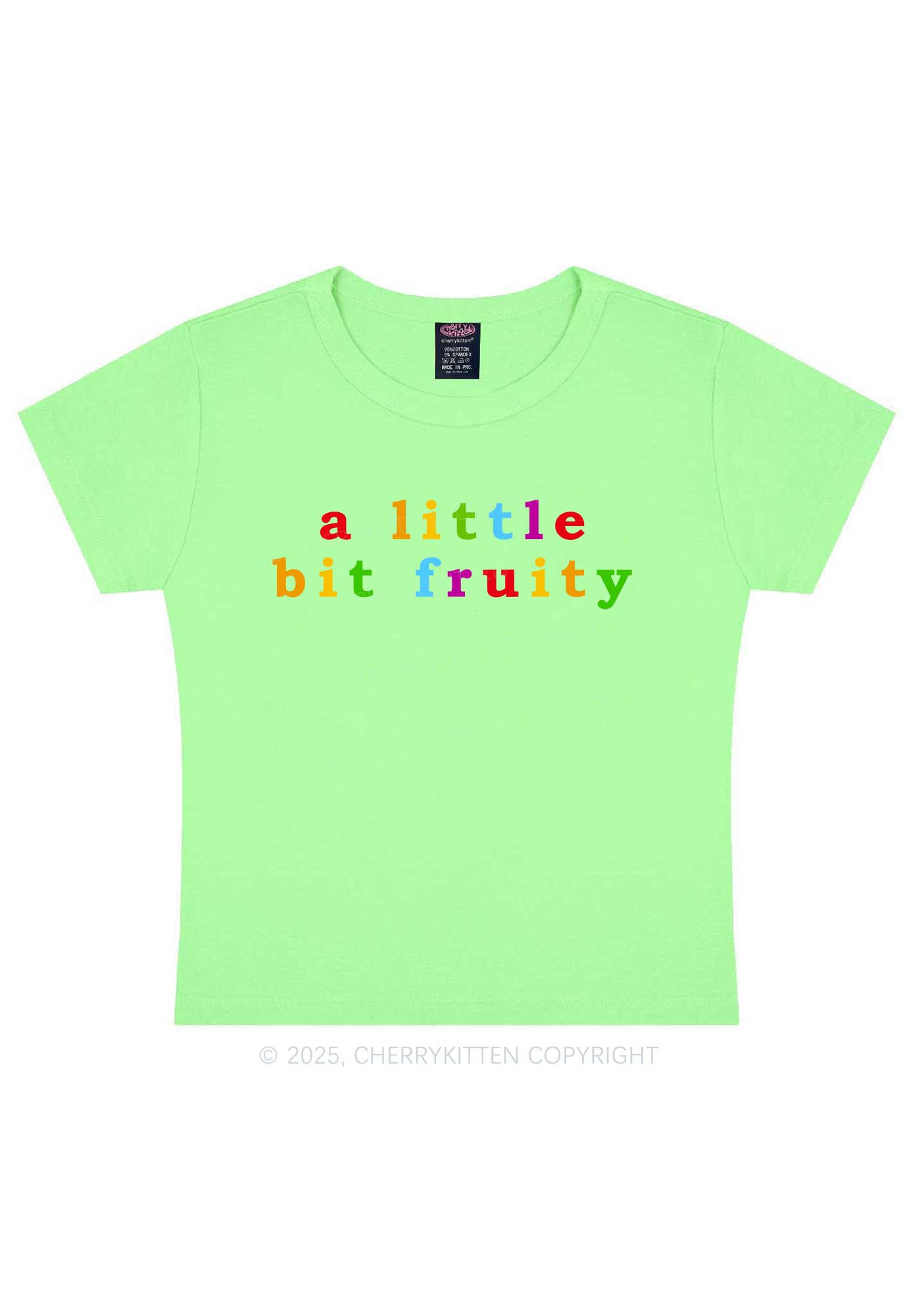 A Little Bit Fruity Y2K Baby Tee Cherrykitten